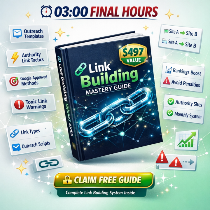 🚨 ☢️ FREE Link Building Guide Worth $497 (FINAL 3 HOURS)