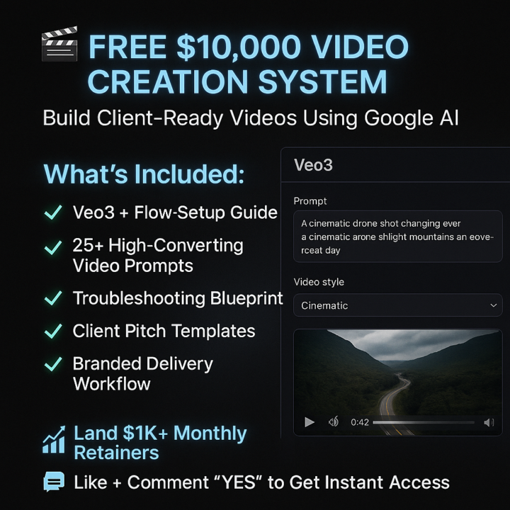 FREE $10,000 Video Creation System and Prompts!