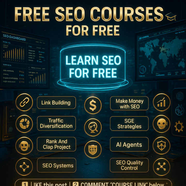 If you want to learn 𝗦𝗘𝗢 𝗖𝗢𝗨𝗥𝗦𝗘𝗦 for 𝗙𝗥𝗘𝗘: