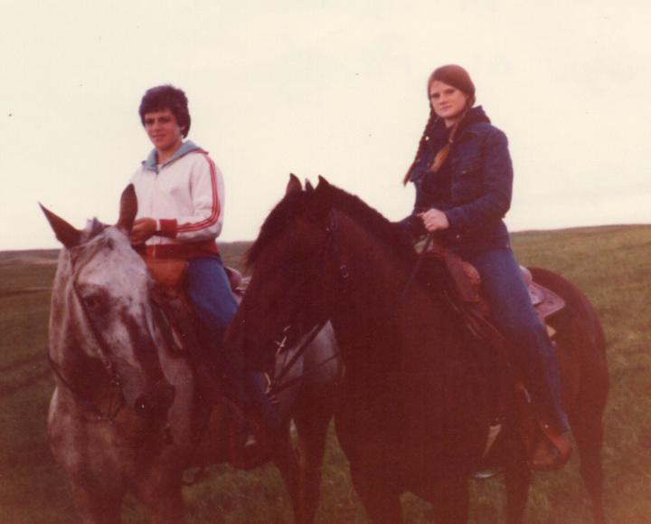 Two girls. Two horses. 48 years apart.