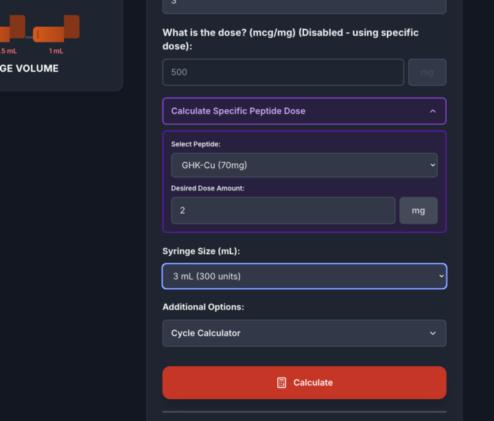 🖊️ Peptide Calculator Updated for Pen Cartridges
