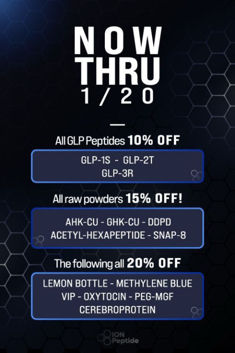 🔥 Ion Peptide January Sale + Code Stack!