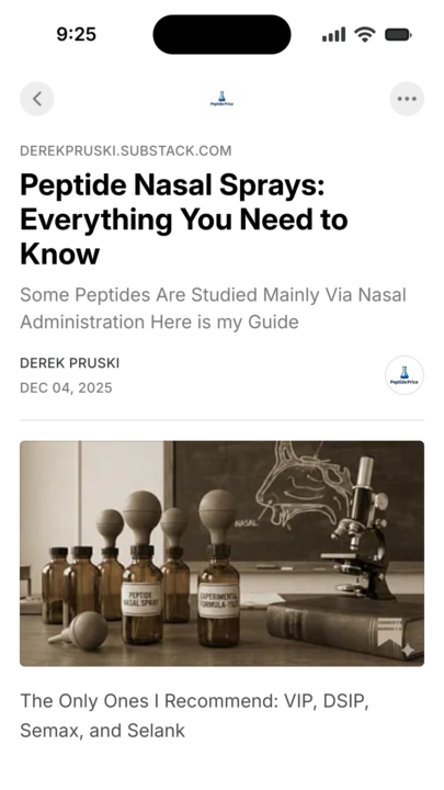 The Complete Peptide Nasal Spray Guide