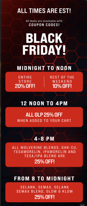 🚨 ION PEPTIDE BLACK FRIDAY LIMITED TIME DEALS🚨