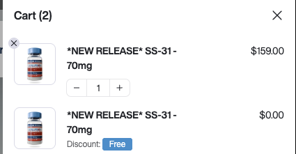 SS-31 Deal Just Got Better: $1.14/mg BOGO