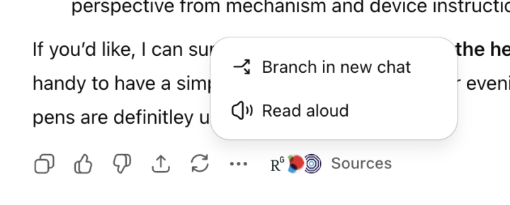 🌿 New ChatGPT Feature: Branch in New Chat