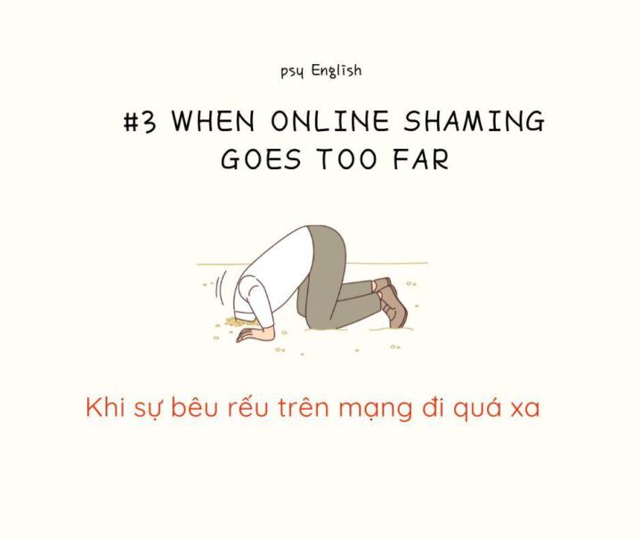 Khi sự bêu riếu trên mạng đi quá xa 