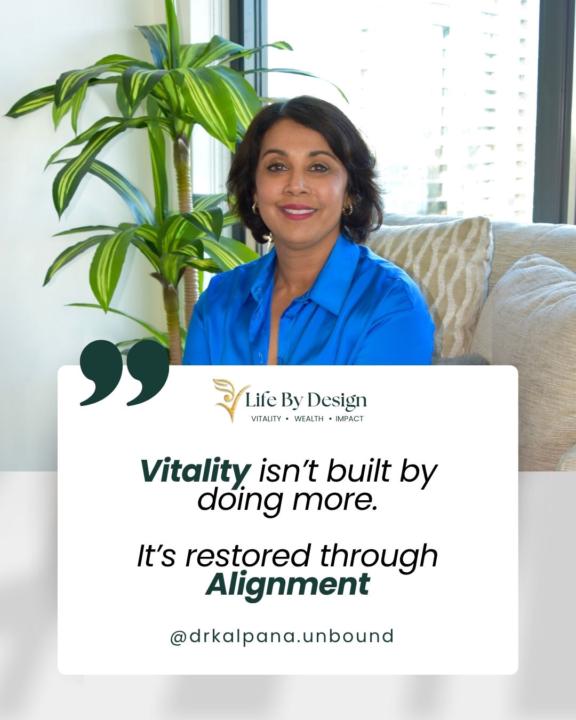 Vitality isn’t about doing more. It’s about restoring alignment