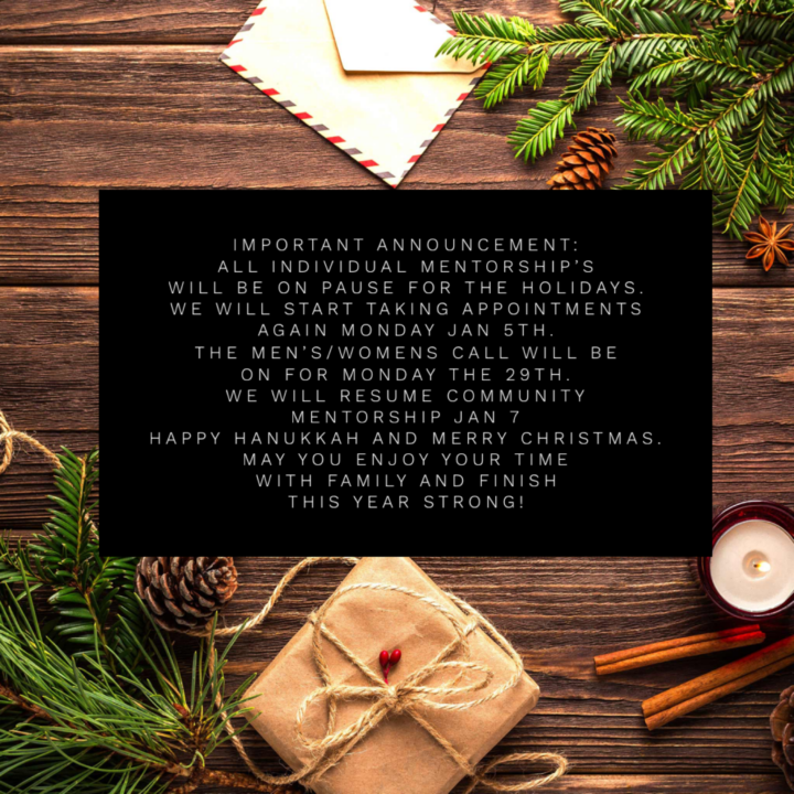 Important Holiday Announcement