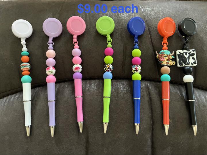 Beaded pens