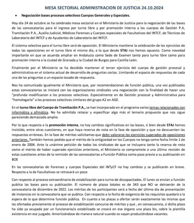 Novedades sobre la próxima convocatoria 2024