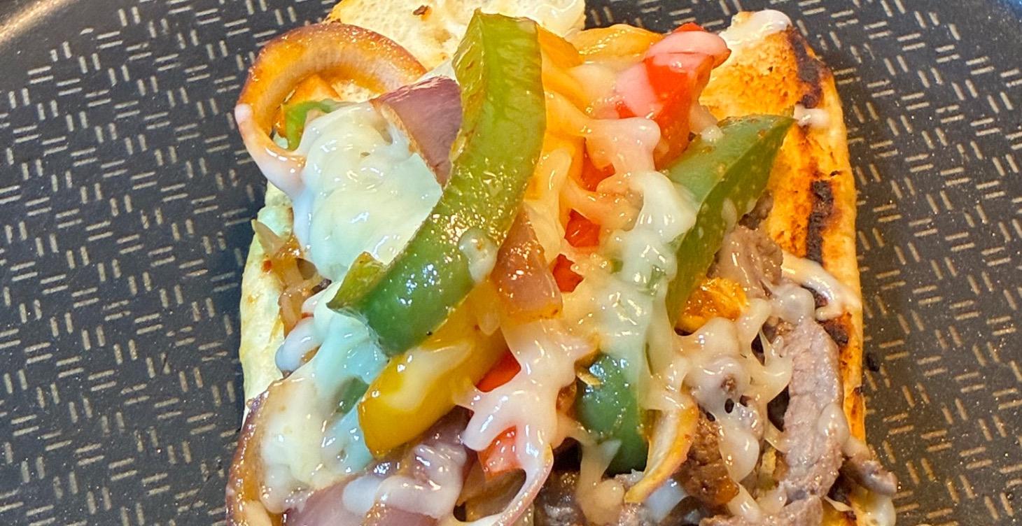 Traditional cheesesteaks