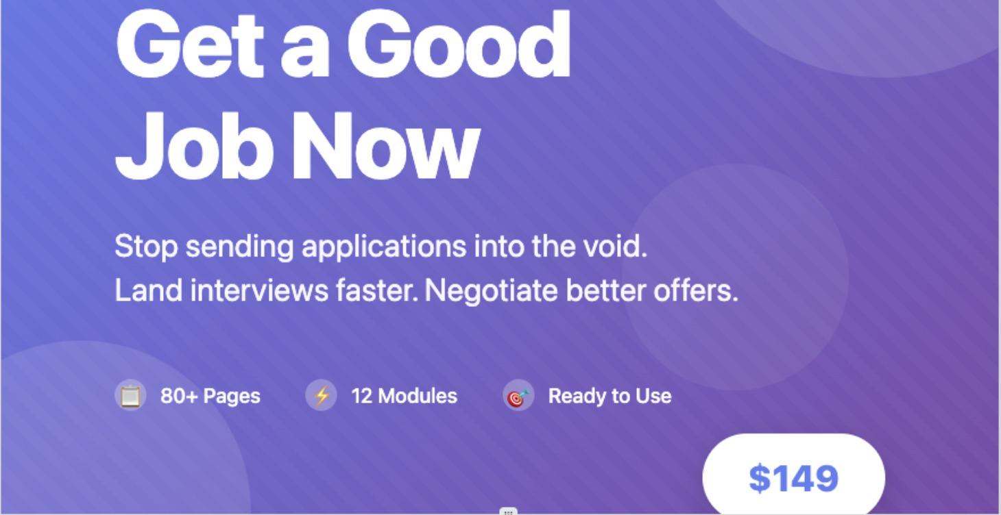 Get a Good Job Now Toolkit