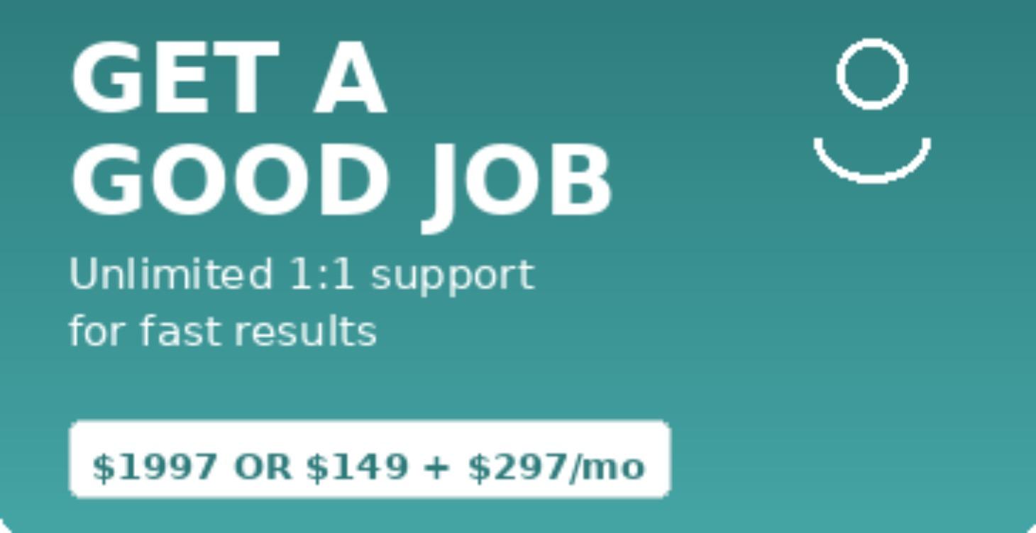 Get a Good Job Private Search Accelerator