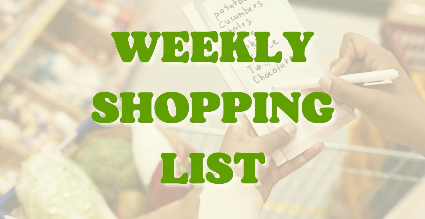 Weekly Shopping List