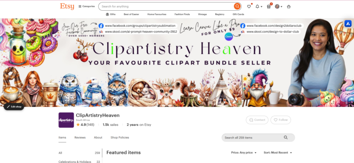 I updated My Etsy Store Banner! How does it Look? 💞🌸