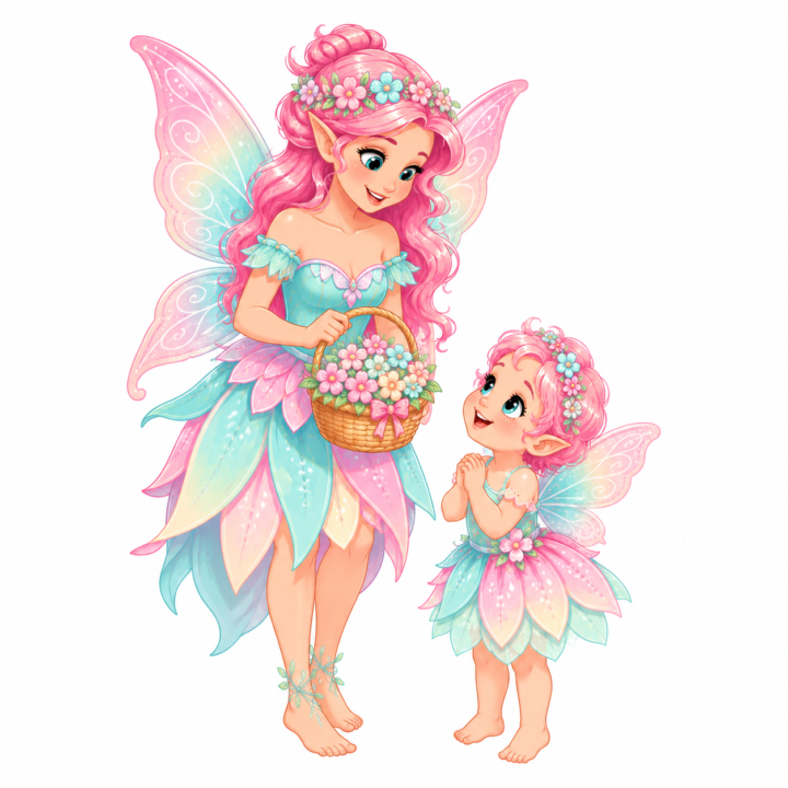 🧚Fairies & Babies Clipart Bundle 🧁