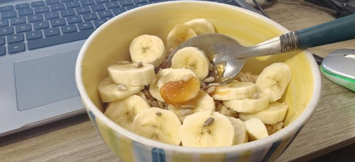 Quick breakfast.