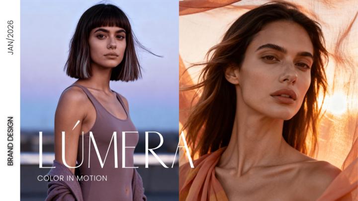Design Portfolio Titled LÚMERA — Color in Motion.