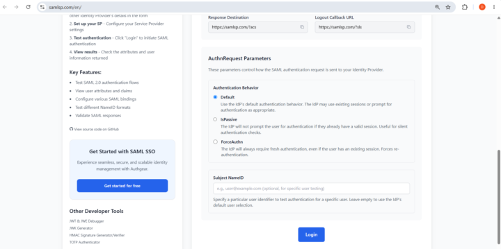 Lab L3 (SAML Hands-on)