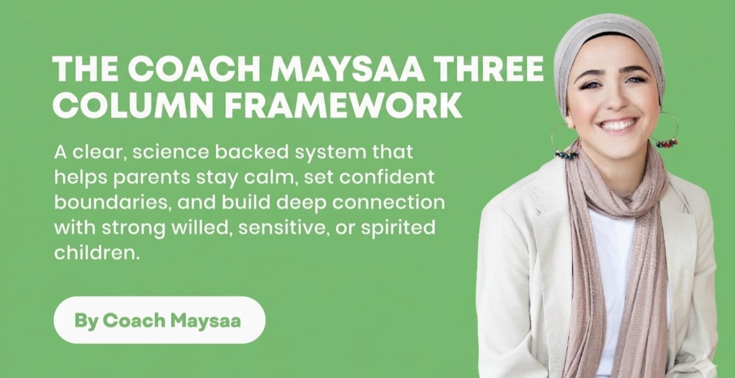 The Coach Maysaa Three Column Framework
