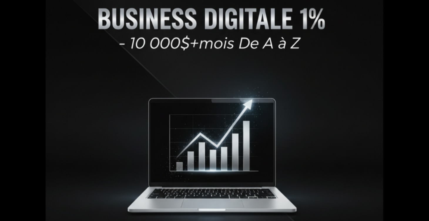 Business Digitale 1% – 10 000$+/mois De A à Z