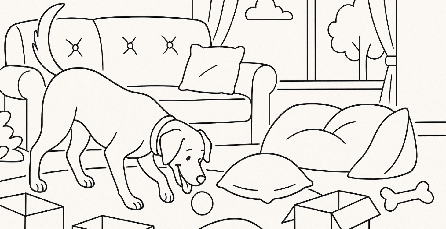 Scent work games for home