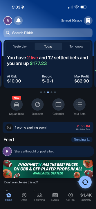 Up $177 so far thanks Dre