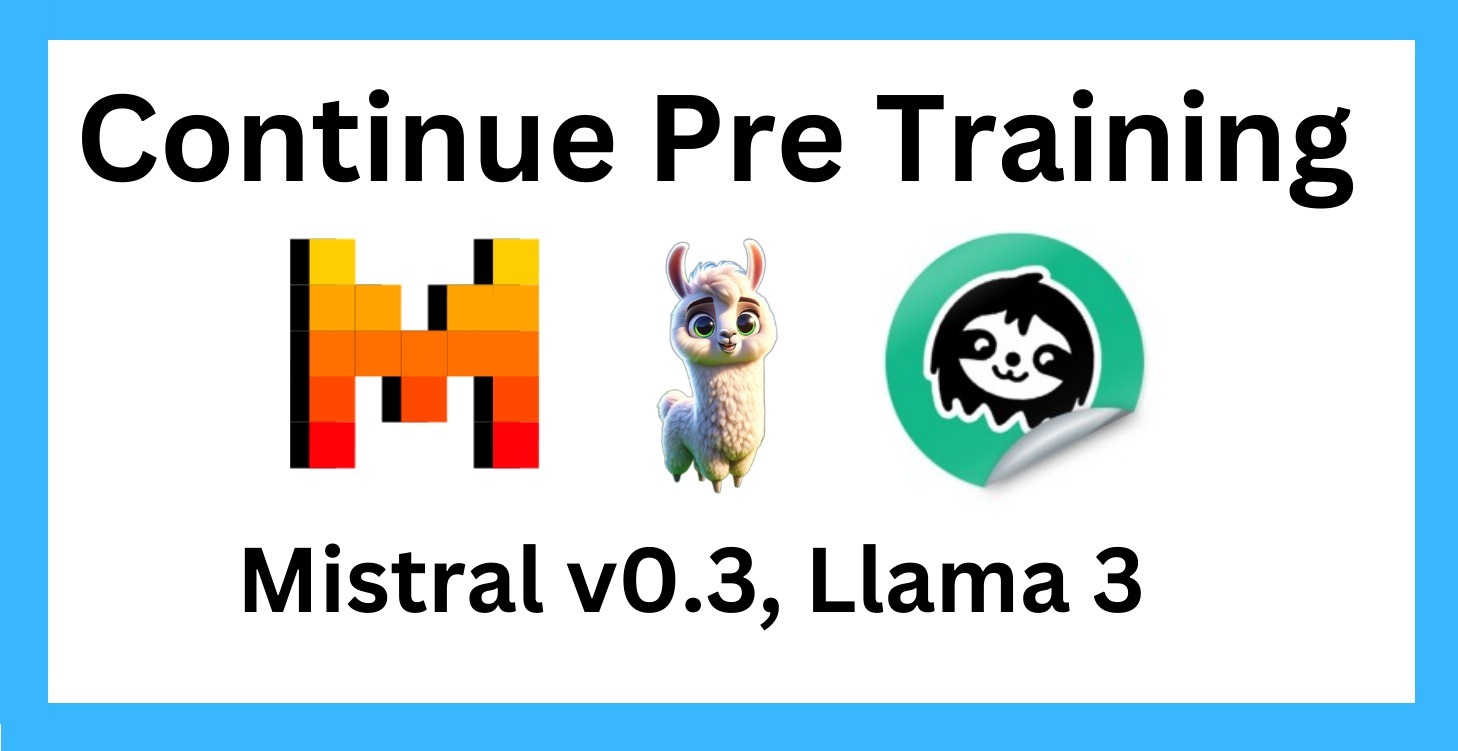 Continued Pre-Training LLMs