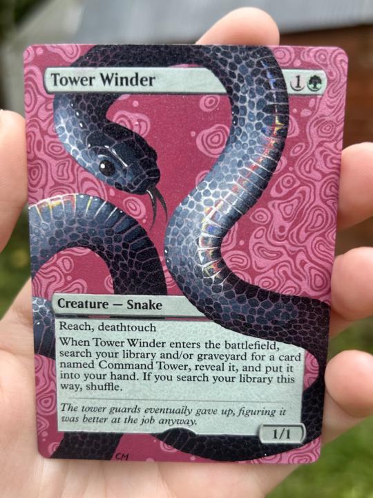 Recent pet snake painted commission!