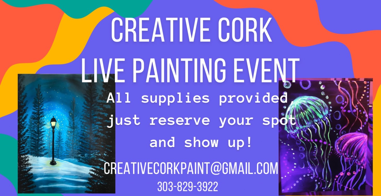 Creative cork live painting event