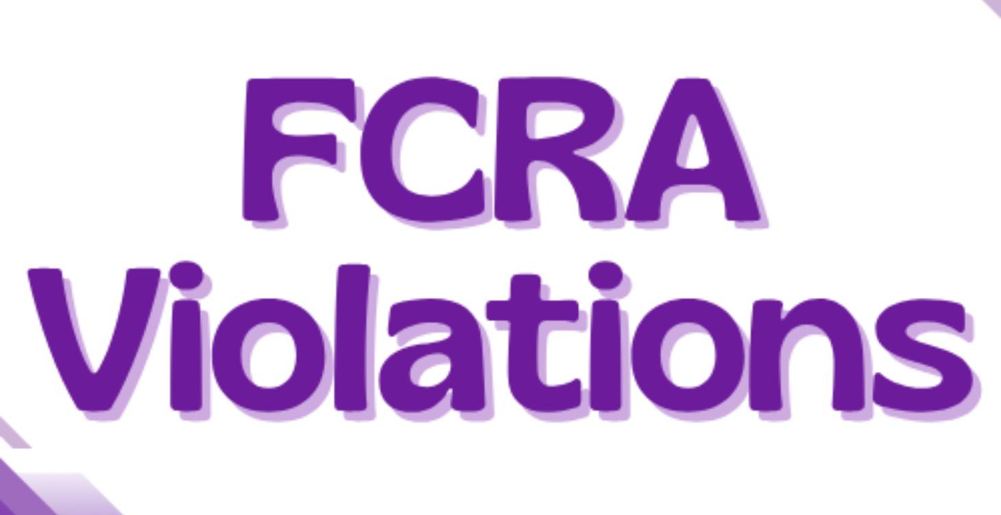 Top 10 Common FCRA Violations