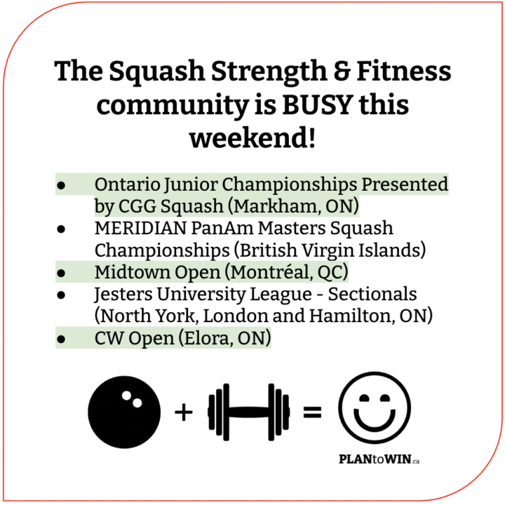 WHAT A WEEKEND OF SQUASH!