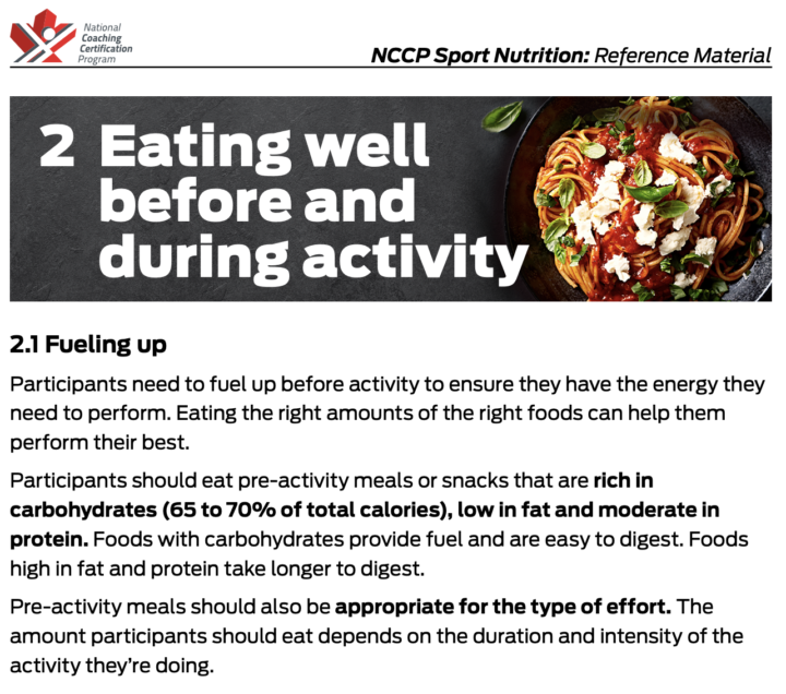 Pre-Match Nutrition (don't hate me!)