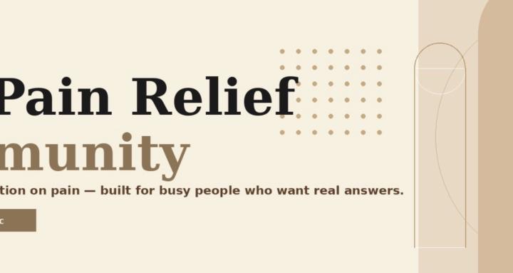 The Pain Relief Community