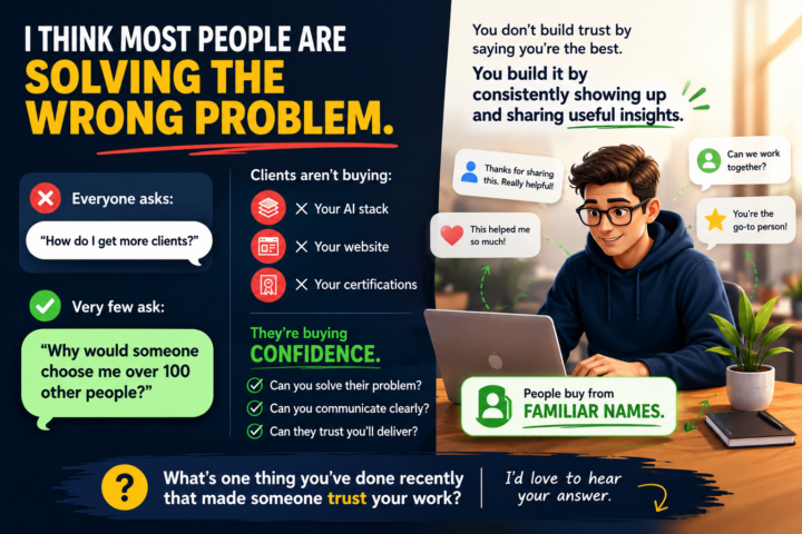I think most people are solving the wrong problem.