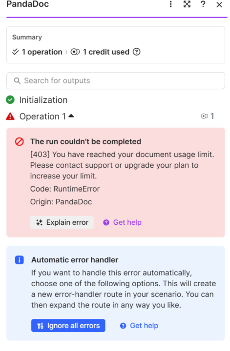 Error help