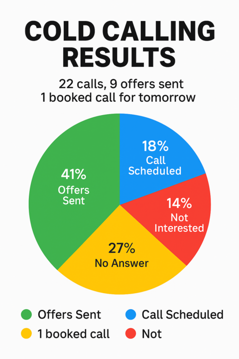 Day 3 of cold calling ✅