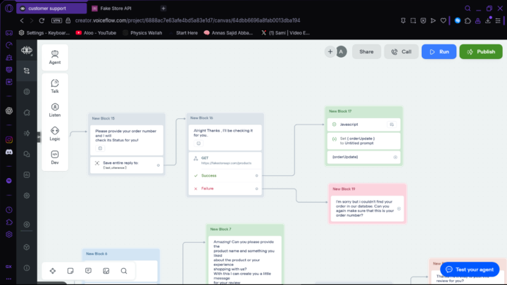 Can't get response for the API
