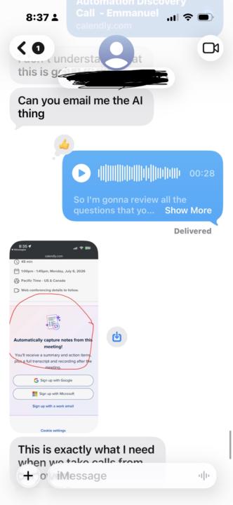 Signed my first client 📣