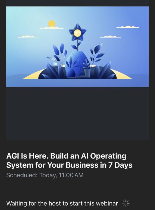 Is the webinar today ? 
