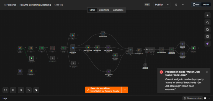 Guys Building Something Incredible "A Resume Screening & Ranking Workflow"