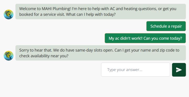 24/7 digital Employee for Plumbers! 