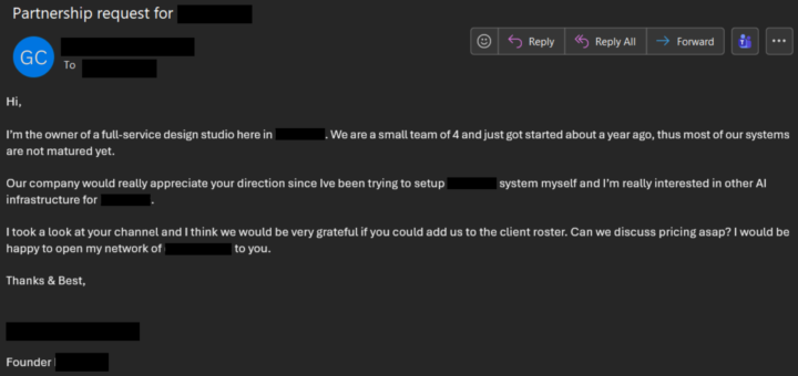 How I turned emails on the right to ones on the left