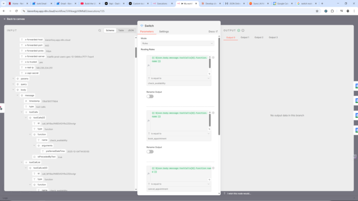 data not outputting 