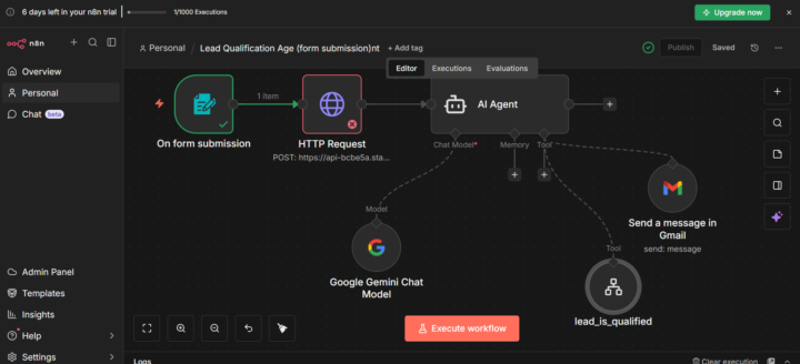 Build-2 Error n8n workflow 