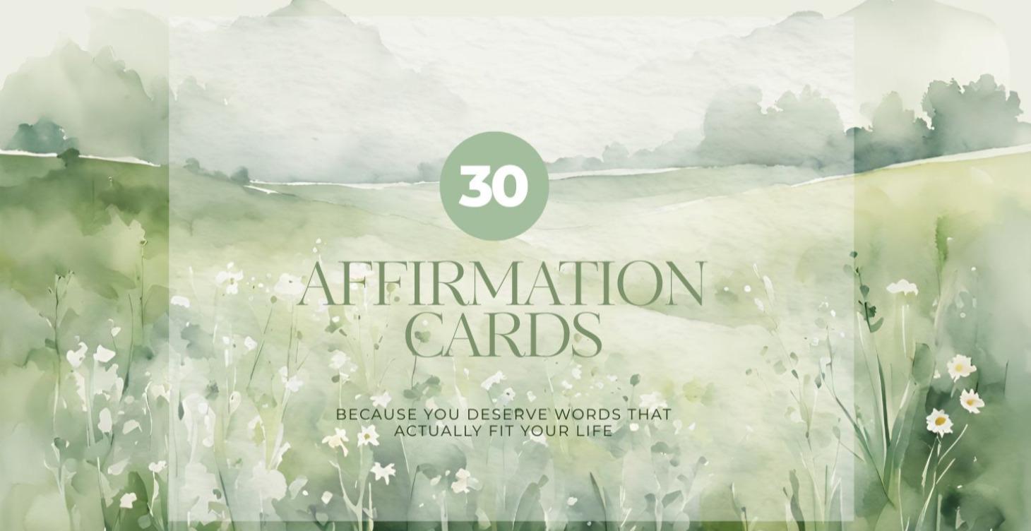 30 Affirmation Cards for Moms