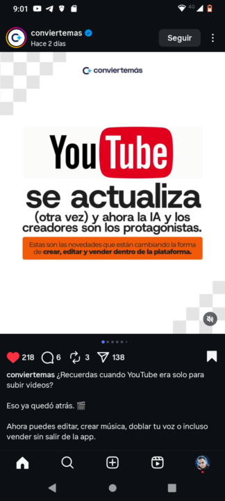 ACTUALIZACION YOUTUBE 2026