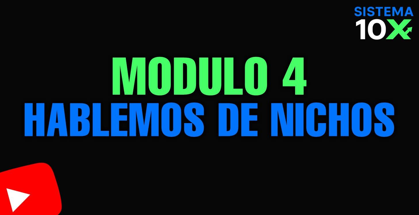 Modulo 4 hablemos de Nichos