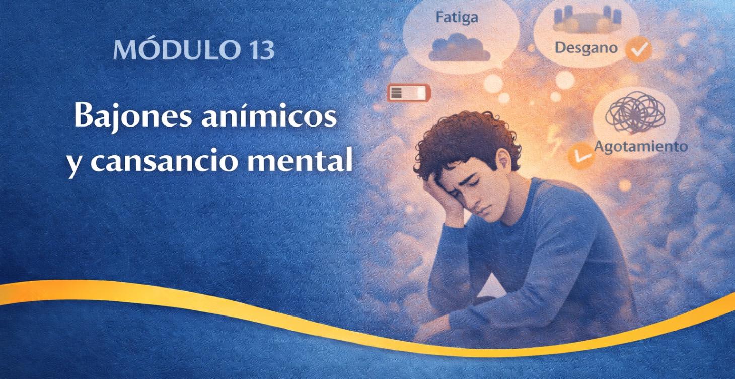 13.	Bajones anímicos y cansancio mental